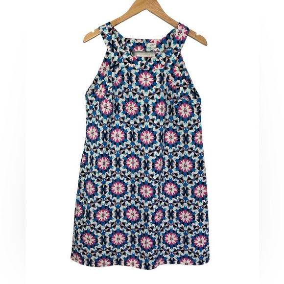 Crown & Ivy Bali Adventure Geometric Mandala Print Sleeveless Shift Dress - Picture 2 of 10